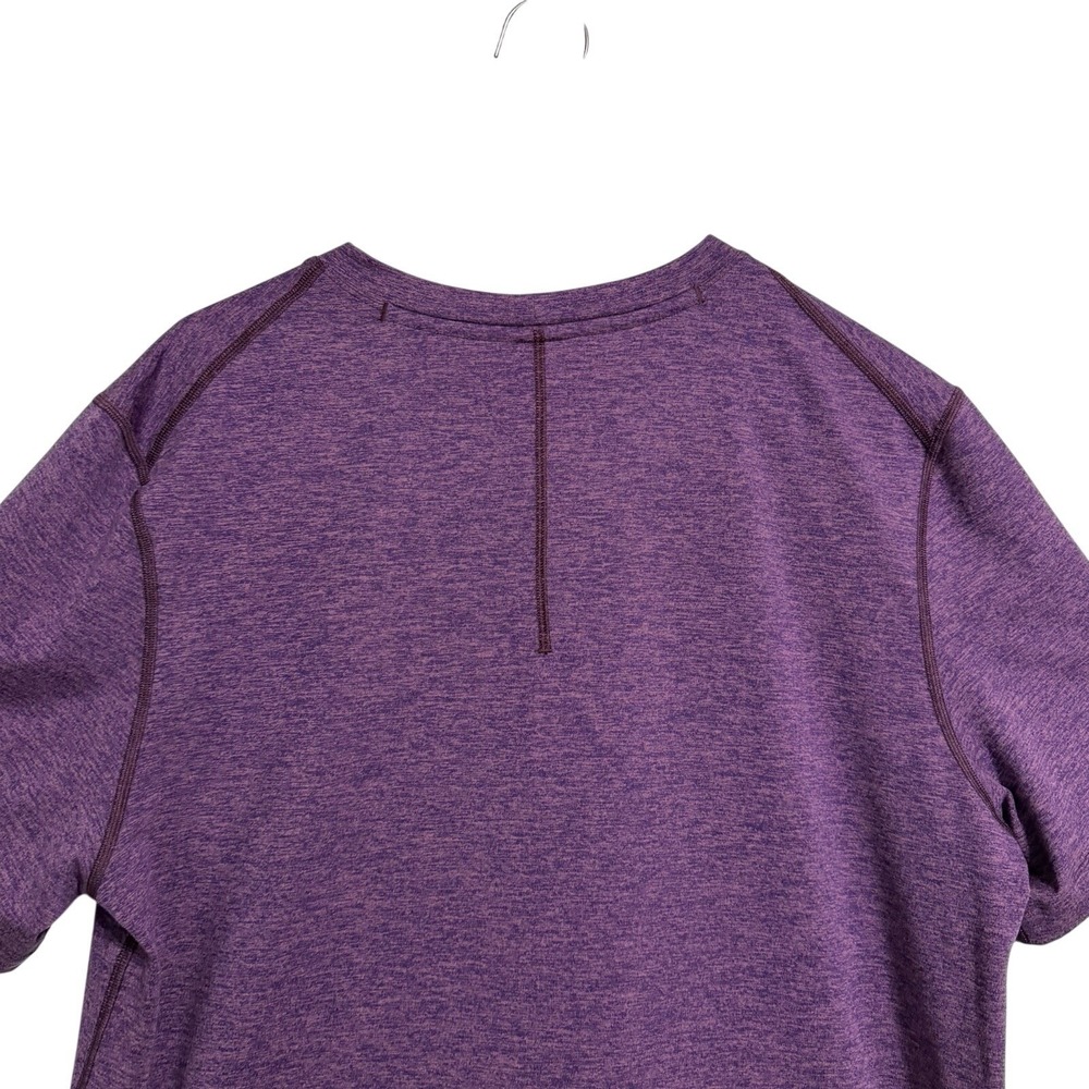 Lululemon Athletica Purple Heathered Short Sleeve Athletic T Shirt Women's‎ Med - Picture 6 of 8